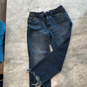 Free People size 28 cropped jeans like new SO CUTE :)